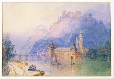 Blick auf den Rhein, 1850 von Edward Richardson